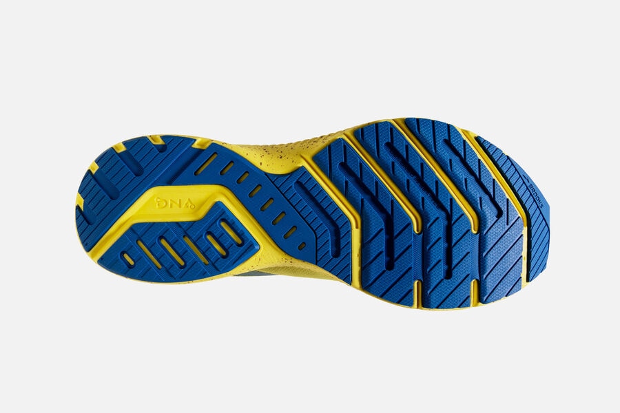 Brooks Running Shoes Womens Yellow/Blue - Launch 8 Road - 0876-PDBYT